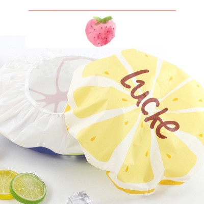 Mũ Trùm Đầu/ Trùm Tóc Chống Thấm Nước Khi Tắm Hoặc Ủ Tóc Thời Trang - Họa Tiết Trái Cây