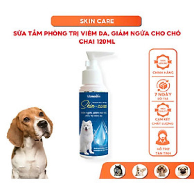 Vemedim Sữa Tắm Skin Care Shampo Phòng Viêm Da, Giảm Ngứa cho Chó Mèo