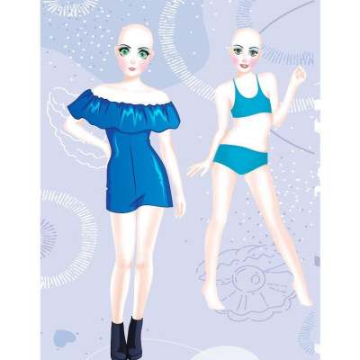 Sách - Bóc Dán Hình Sticker Trong Suốt & Tô Màu Búp Bê - Nhà Thiết Kế Thời Trang - Sành Điệu - Việt Thư