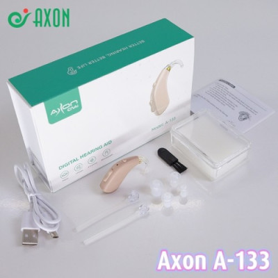 Máy trợ thính không dây pin sạc Axon A-133 - có bộ lọc tiếng ồn, 3 chế độ âm thanh, 4 mức âm lượng