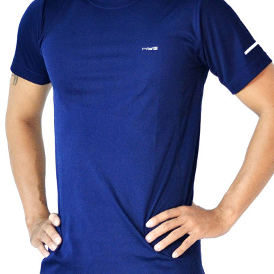 Áo Thun Thể Thao Nam Có Tay Hiye ATM057 - Xanh Đen