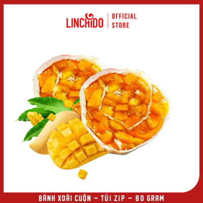 Bánh Xoài Cuộn - Đặc Sản Đồng Tháp - Túi Zip 80 Gram