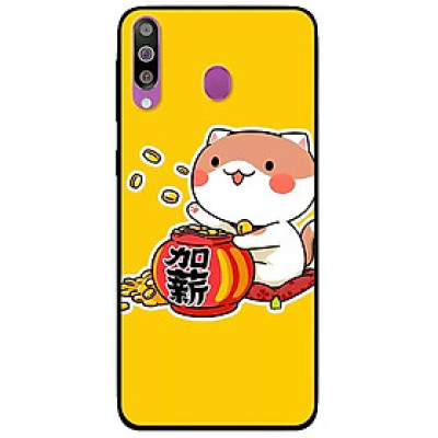 Ốp lưng dành cho Samsung Galaxy M30 mẫu Mèo vung Tiền