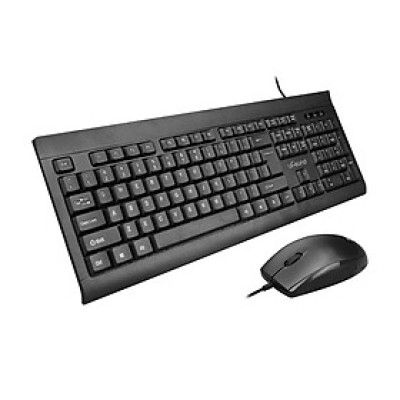 Chuột và Bàn phím U-766 Combo 106 Phím Decibel  chống bắn tung tóe + Chuột có dây USB 1200DPI 