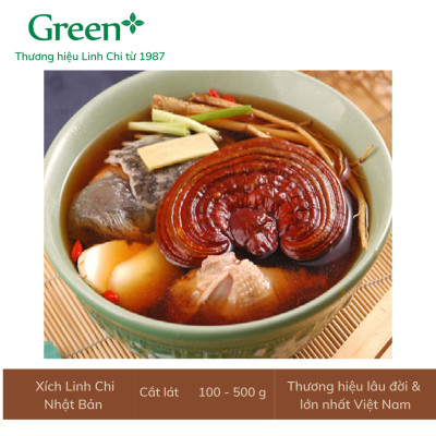 Nấm Xích Linh Chi Nhật thượng hạng - Cắt lát - Hộp 500g - Linh Chi Vina