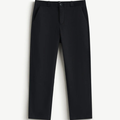 Quần kaki nam màu đen form slimcrop - RT 10S25PCA017 | ROUTINE CÀ MAU