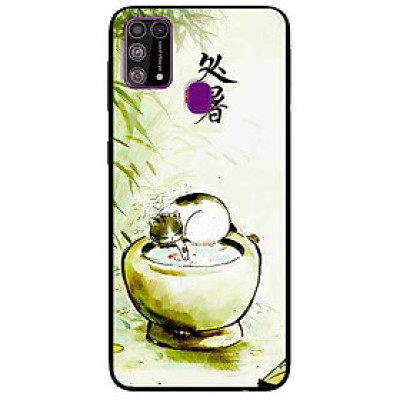 Ốp lưng dành cho Samsung Galaxy M31 mẫu Mèo Chậu Nước