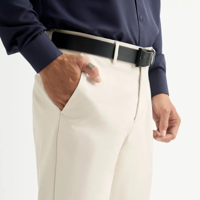 Quần dài khaki nam dobby texture. Slim cropped - RT 10S25PCA010 | ROUTINE CÀ MAU