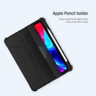 Bao da dành cho iPad iPro 11 (2021) M1 hàng chính hãng Nillkin Bumper Leather có nắp bảo vệ camera