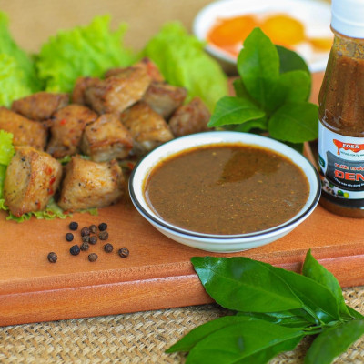 Nước chấm Fosa (vị ngẫu nhiên), muối ớt tắc tươi ngon cho hải sản và BBQ, chay mặn đều dùng được, chai 110g