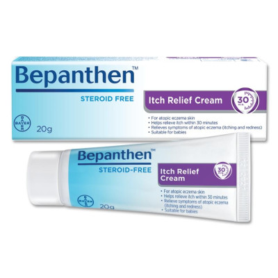 [CHÍNH HÃNG] Kem Dịu Da Do Ngứa, Viêm Da Cơ Địa, Dị Ứng Bepanthen Itch Relief Cream 20g Dùng Cho Người Lớn Và Trẻ Em