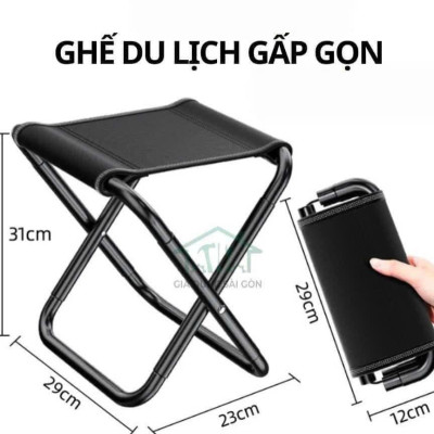 Ghế xếp dã ngoại gấp gọn có túi đựng tiện dụng