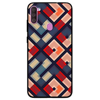 Ốp lưng dành cho Samsung Galaxy A11 mẫu Họa Tiết Vuông Chéo