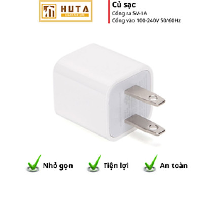 Củ Sạc 5V - 1A Cổng Sạc USB Chuyên Dùng Cho Đèn Ngủ HUTA