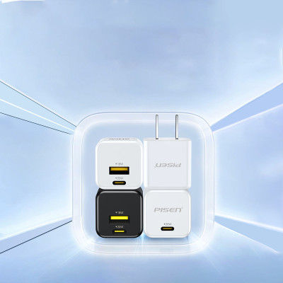Sạc nhanh 20W siêu nhỏ 1C1A - PISEN QUICK ice Crystal Dual Port QP 20W KPQ201 - Hàng chính hãng Bảo hành 18 tháng