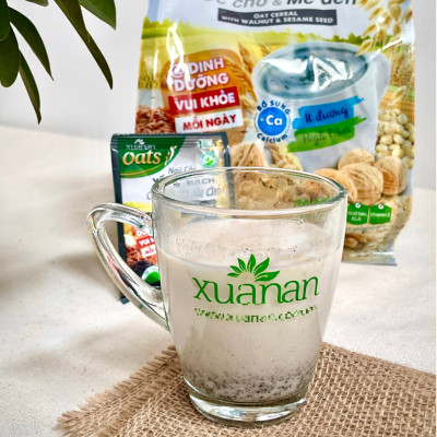 Combo 2 túi: Ngũ Cốc Yến Mạch Óc Chó Và Mè Đen 400G + Ngũ Cốc Yến Mạch 400G [ít đường]