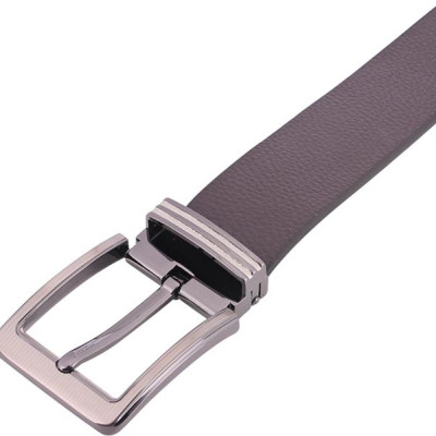 Thắt Lưng Nam Da Bò Đầu Kim Huy Hoàng HT4109 (120 x 4 cm) - Nâu