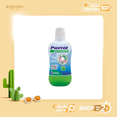 [ Mua 2 tặng 1 chỉ kẽ răng ] Nước súc miệng chống hình thành mảng bám PIERROT 500ml