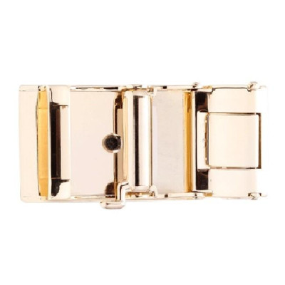 HT9224 - Đầu khóa da cá sấu Huy Hoàng 4 phân đầu vàng màu nâu đỏ