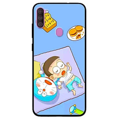 Ốp lưng dành cho Samsung Galaxy A11 mẫu Mèo Và Nô Ngủ