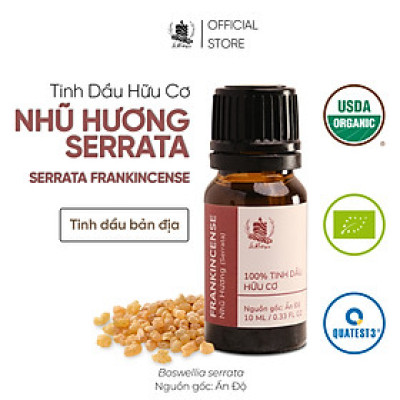 Tinh Dầu Nhũ Hương Serrata - 100% Nguyên Chất Hữu Cơ - Le Rustique - Tinh Dầu Bản Địa Ấn Độ