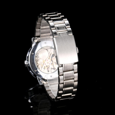 Đồng hồ nam WINNER thời trang màn hình kim cương phát sáng sang trọng đơn giản 