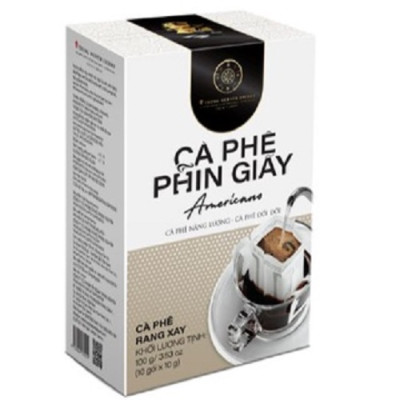 Cà Phê Phin Giấy Trung Nguyên Legend Americano – Hộp 10 gói - Vị Thanh Nhẹ, Hậu Vị Ngọt