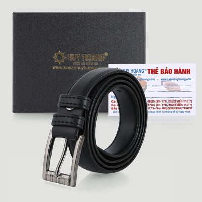 HJ5004-05-06 - Dây thắt lưng nữ Huy Hoàng 2,5P may viền màu bò, đen, nâu