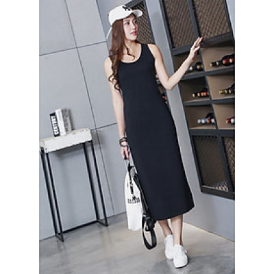 Đầm suông dáng dài sát nách b17