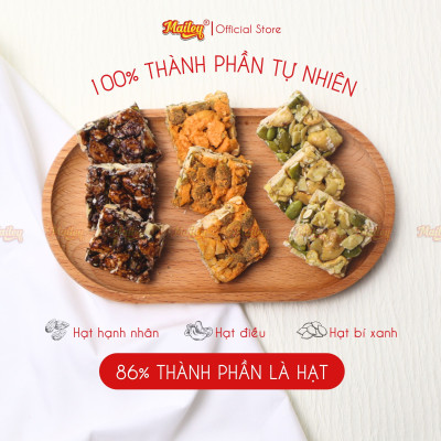 Bánh hạt dinh dưỡng NUT BITES Mailey túi 96g - thơm ngon từ hạt tự nhiên,tiện lợi và giàu dinh dưỡng