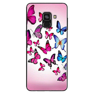 Ốp Lưng Dành Cho Điện Thoại Galaxy A8 2018 - Bướm Hồng