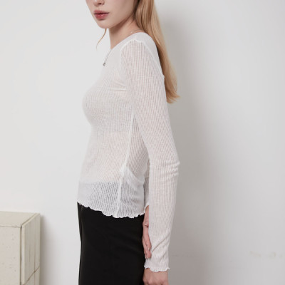 DOTTIE - Áo thun tay dài cổ tròn - T0772