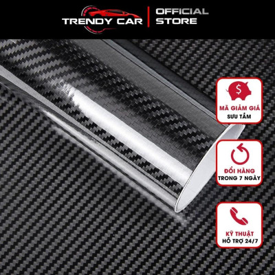 Decal carbon xám đen dán xe điện thoại laptop loại đẹp
