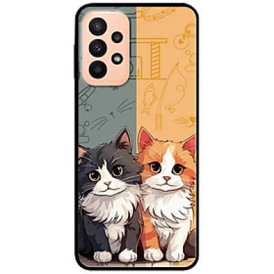 Ốp lưng cho Samsung A13 4G - A33 5G - A53 - A13 5G - Hai Bé Mèo - Hàng Chính Hãng