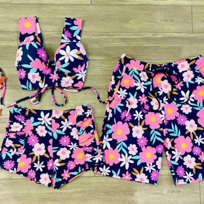 Set Đồ Bơi Nam Nữ Phối Màu