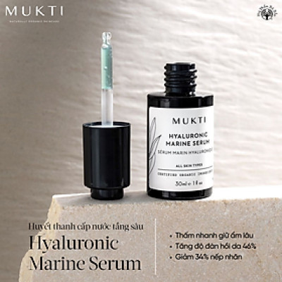 Tinh Chất Đại Dương Cấp Nước Tầng Sâu Mukti Hyaluronic Marine Serum (30ml)