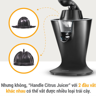 Máy vắt cam Lock&Lock EJJ256BLK 85W - Hàng chính hãng