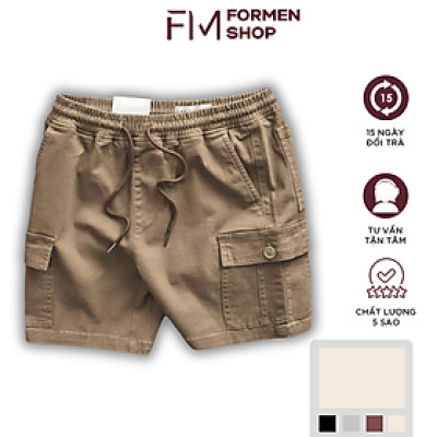 Quần short nam kaki lưng thun túi hộp thời trang, trẻ trung - FORMEN SHOP- FMPS254