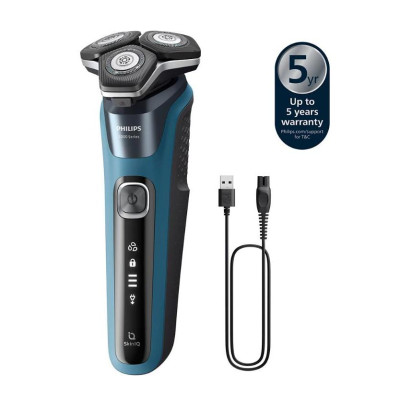 Máy Cạo Râu Khô và Ướt PHILIPS S5880/20, Đầu Cạo Linh Hoạt 360 độ, Tích Hợp Đầu Tỉa Tóc Mai