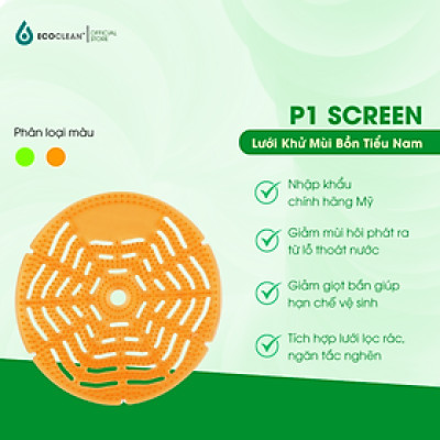 Lưới Khử Mùi Bồn Tiểu Nam P1-Screen - Miếng Tròn - Nhiều Mùi Hương