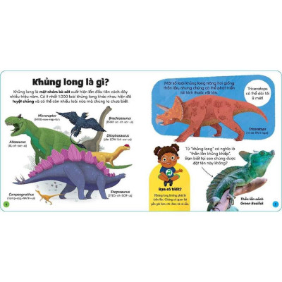 Khủng Long Siêu Ngầu - Nhà Thám Hiểm Nhí- Rất Nhiều Thông Tin Thú Vị, Chờ Các Bé Khám Phá