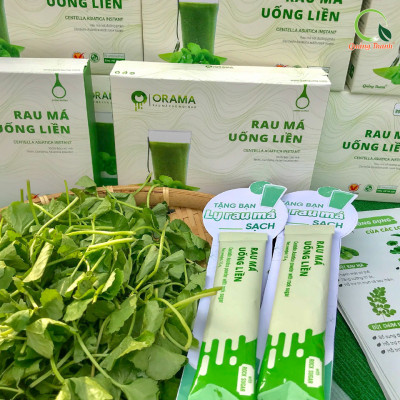 Bột Rau Má Uống Liền Quảng Thanh có đường 10 gói x 15g- rau má tươi nguyên chất, tăng cường dinh dưỡng