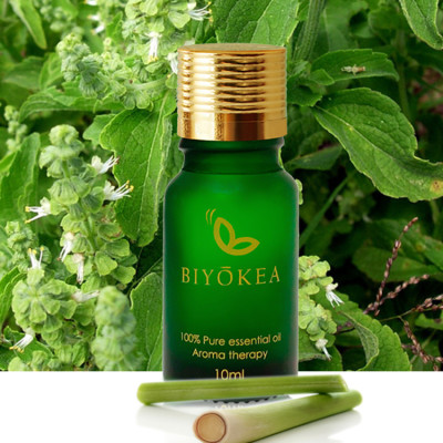 Tinh Dầu Hỗn Hợp Biyokea 11: Hương Nhu + Sả Hồng (10ml)