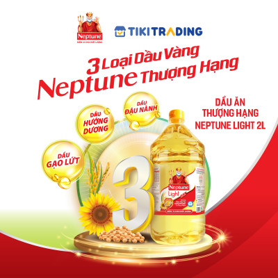 Dầu Ăn Thượng Hạng Nhãn Hiệu Neptune Light 1L/2L/5L