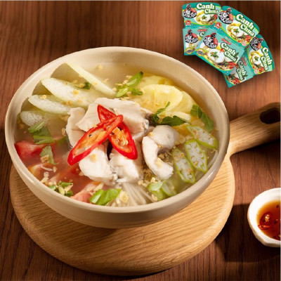 Lốc 12 Hộp Viên Gia Vị Canh Chua Ông Chà Và 75g (Sweet & Sour Soup Cubes)