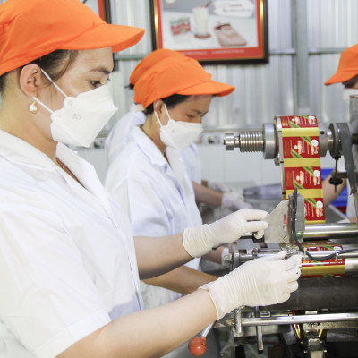 Dừa sáp sấy giòn cao cấp VICOSAP ít đường đồ ăn vặt healthy đặc sản Trà Vinh hộp 25g