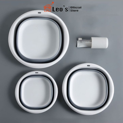 Thau đa năng gấp gọn Chậu gấp gọn silicone thau rửa mặt tiết kiệm không gian, Chậu xếp gọn đi du lịch