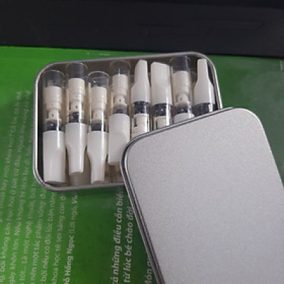 Hộp 18 đầu lọc thuốc lá tinh thể nano bảo vệ sức khỏe, hộp thiếc sang trọng