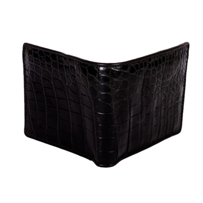 HC2779 - Bóp nam Huy Hoàng da cá sấu màu đen