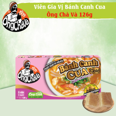 Viên Gia Vị Bánh Canh Cua Ông Chà Và Gold 126gr (Crab Noodle Broth Cubes)